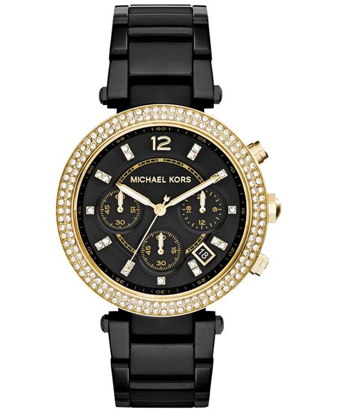 michael kors map watch black|Michael Kors Women's Black Watches .